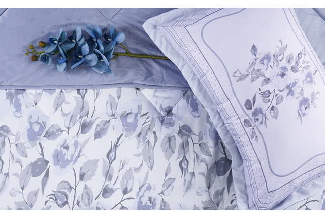 Armada Pasco Four Season Comforter Set - Single Blue Grey
