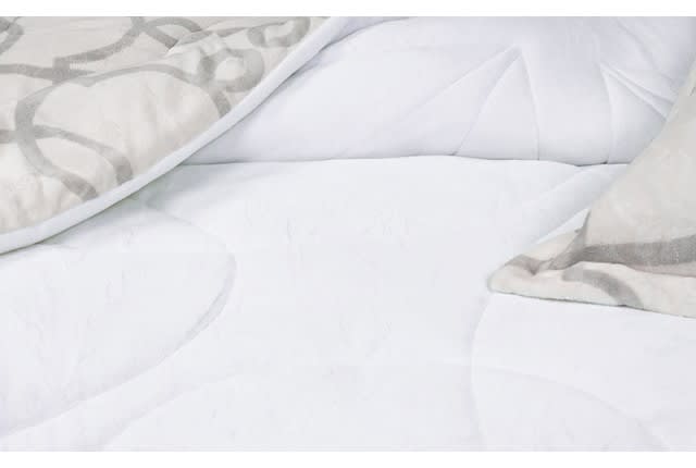 Cannon Velvet Comforter Set 6 PCS - King White