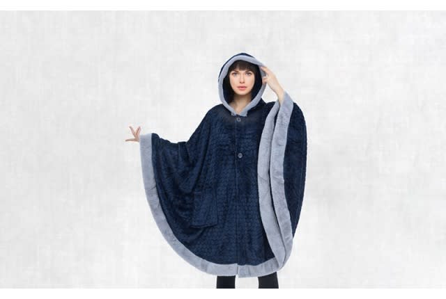 Cannon Poncho For Women 1 PC - Navy