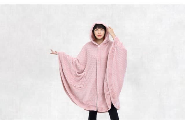 Cannon Poncho For Women 1 PC - Pink