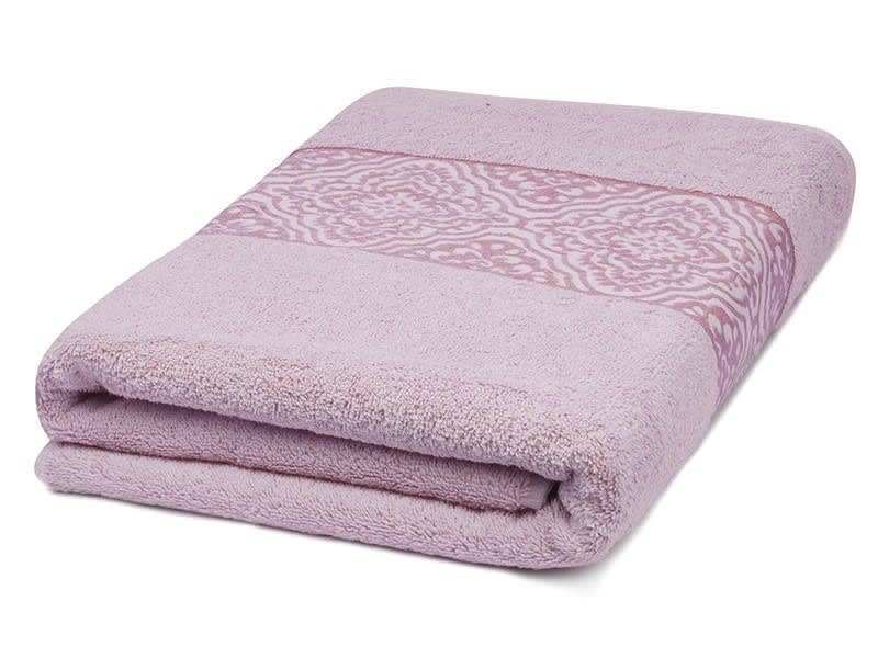 Cannon Scroll Towel ( 81 X 163 ) - Pink