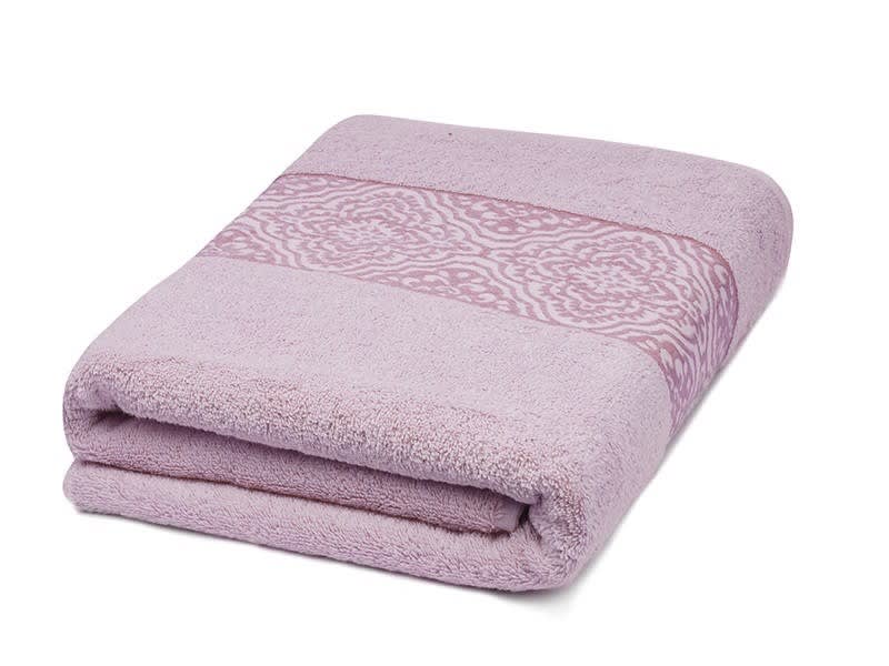 Cannon Scroll Towel ( 70 X 140 ) - Pink