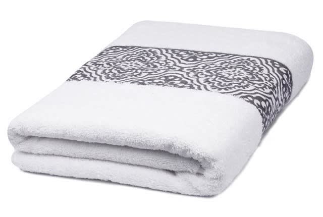 Cannon Scroll Towel ( 81 X 163 ) - White