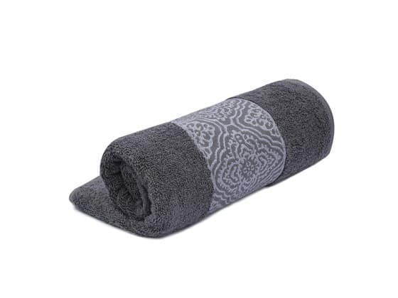 Cannon Scroll Towel ( 33 X 33 ) - Grey