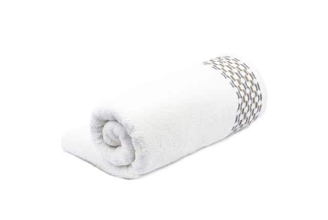 Cannon Orbit Towel ( 50 X 100 ) - White & Grey