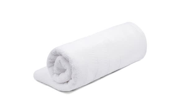 Cannon Melange Towel ( 33 X 33 ) - White