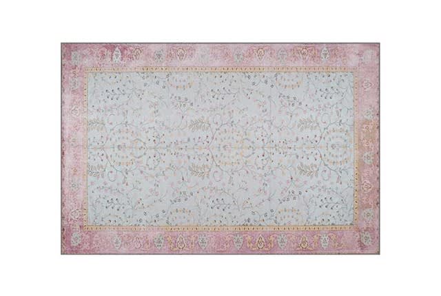 Armada jacquard Carpet - ( 160 X 230 ) cm Sky Blue & Pink