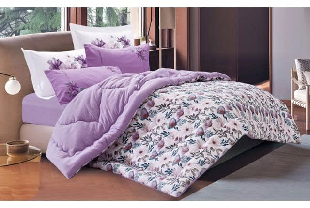 Natasha Comforter Set 6 PCS - King  Purple