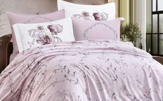 Lydia Quilt Cover Set Without Filling 6 PCS - King L.Pink