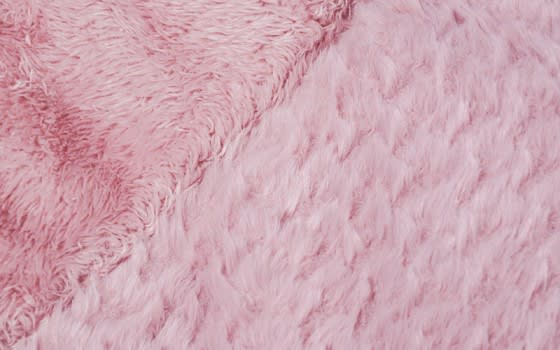 Cely Velvet Comforter Set 7 PCS - King Pink 