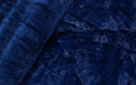 Betty Velvet Comforter Set 7 PCS - King Blue 