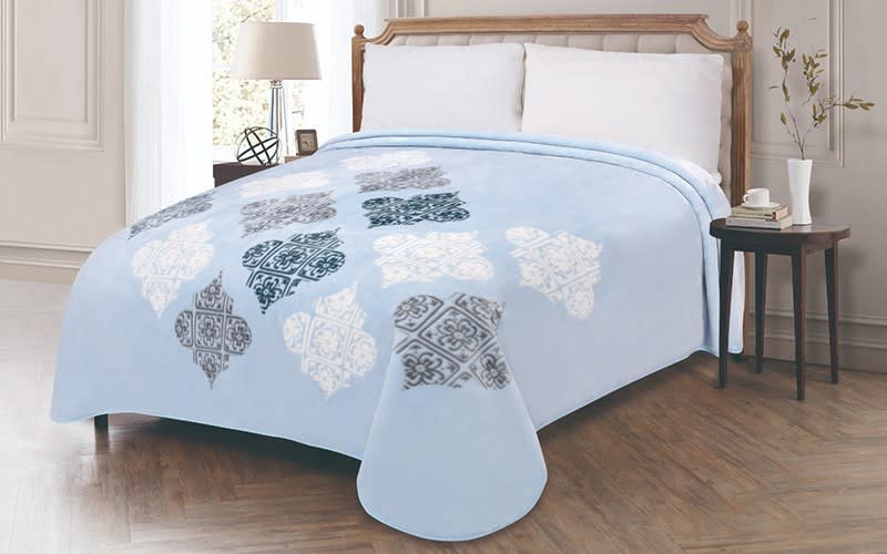 Cannon Printed Blanket 1 PC- Single Sky Blue