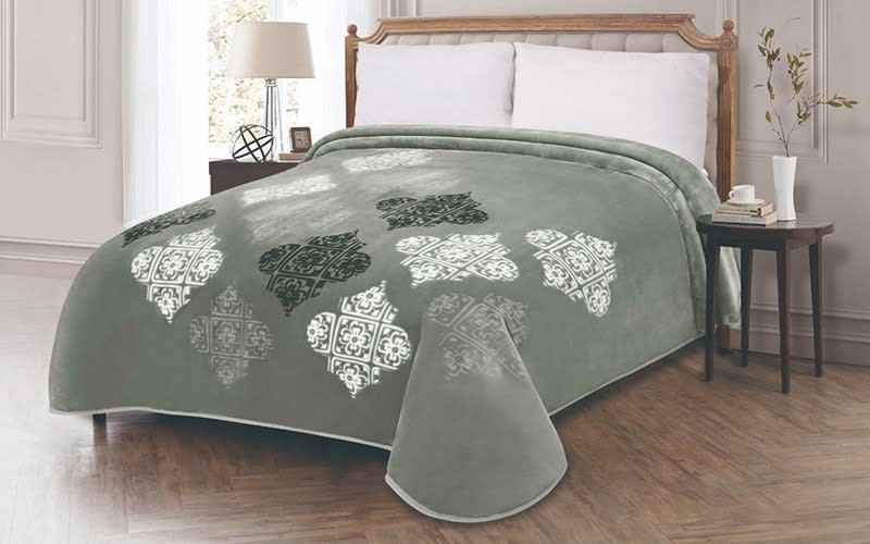 Cannon Printed Blanket 1 PC- Single Green