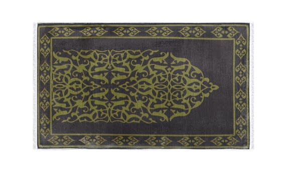 سجادة صلاة ميموري فوم من أرمادا - ( 65 × 120 )  سم - بني وذهبي