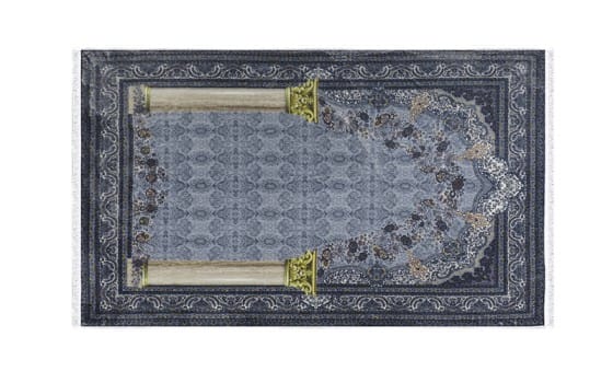 Armada Memory Foam Prayer Carpet - ( 65 X 120 ) cm - Grey