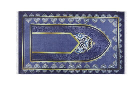 Armada Memory Foam Prayer Carpet - ( 65 X 120 ) cm - Blue